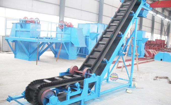 Corrugated sidewall angle belt conveyor