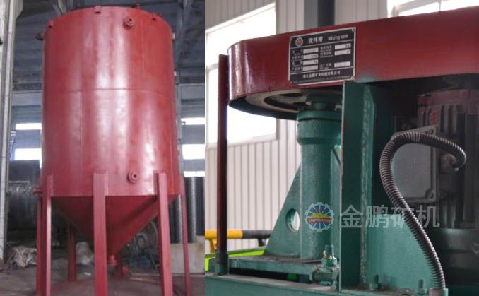 Conical bottom mixing tank