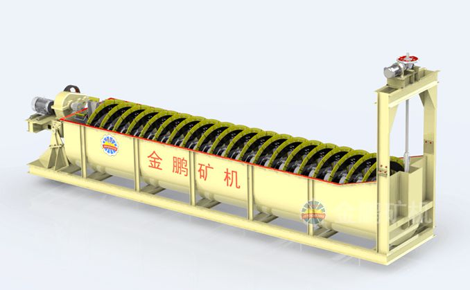 Submerged spiral classifier